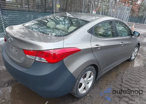 2012 Hyundai Elantra Gls from USA, damaged, VIN 5NPDH4AEXCH101565